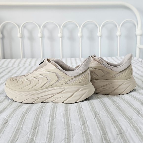 NWOT | HOKA ONE ONE Project Clifton Zip-Up Sneakers in 'Shifting Sand Dune' - Picture 3 of 10
